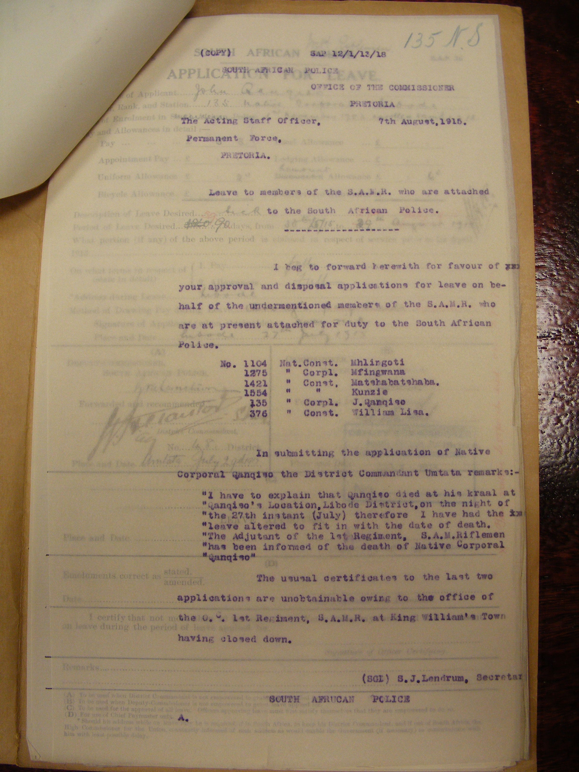 Photo from /search/photos/Archive WW1 Cards/Archive_SAMR/QANQISO J (135) SAMR/QANQISO 135_5.JPG
